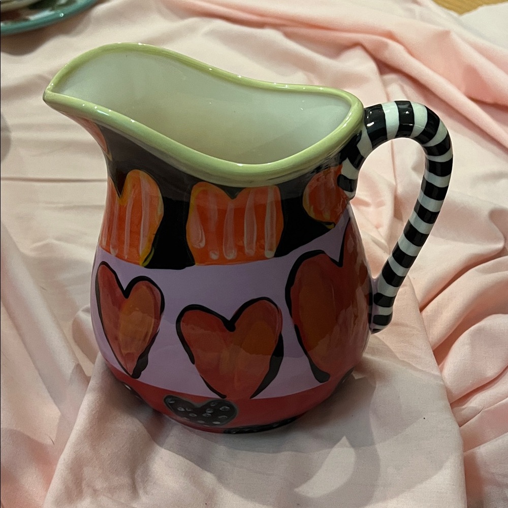 Droll designs signed pitcher! Perfect condition